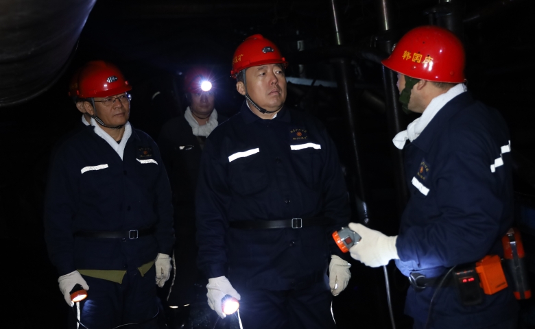 韓福生在振興礦調研檢查時強調 擰緊安全管控責任鏈...